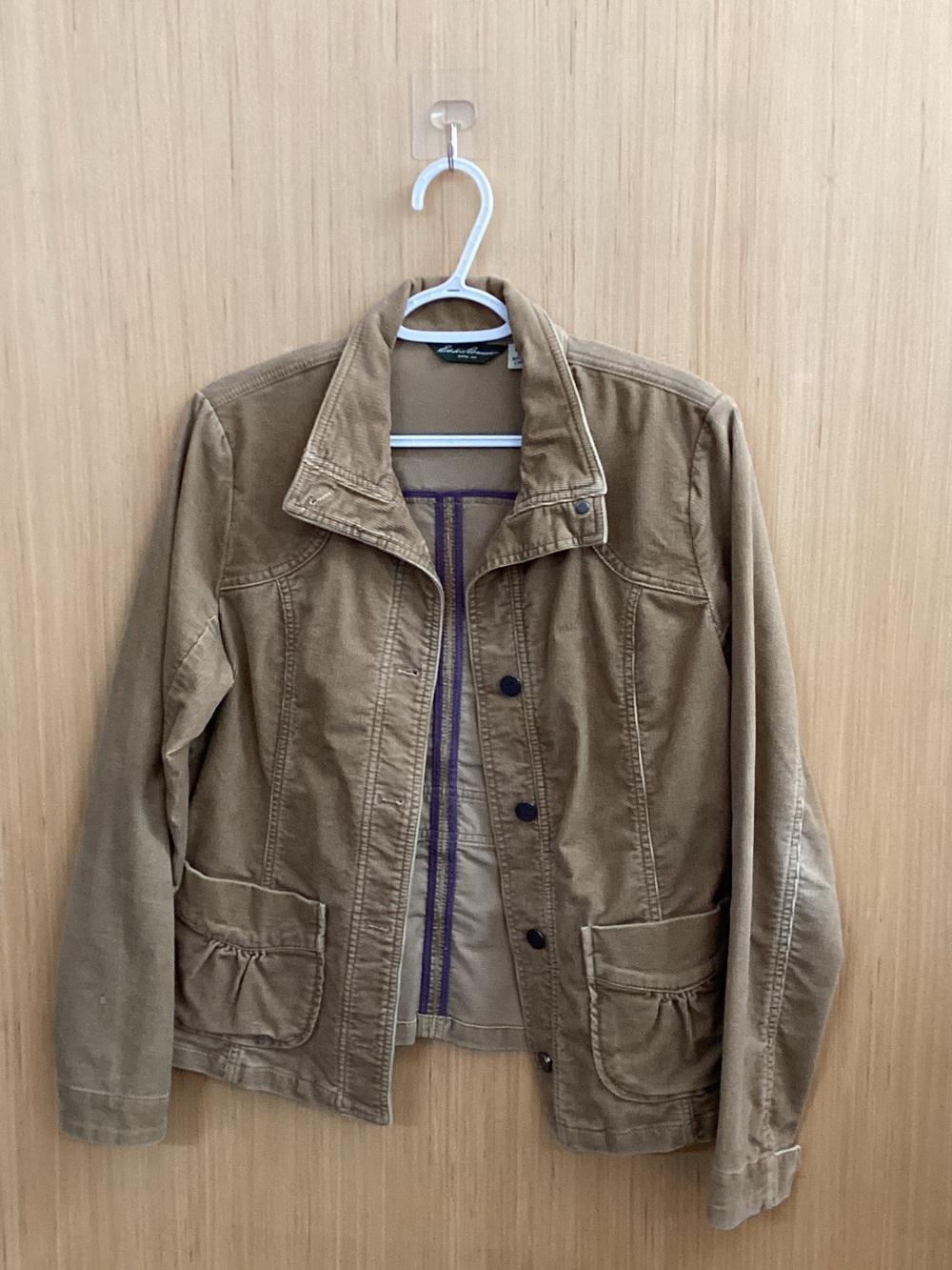 Eddie Bauer Tan Cotton Shirt Jacket